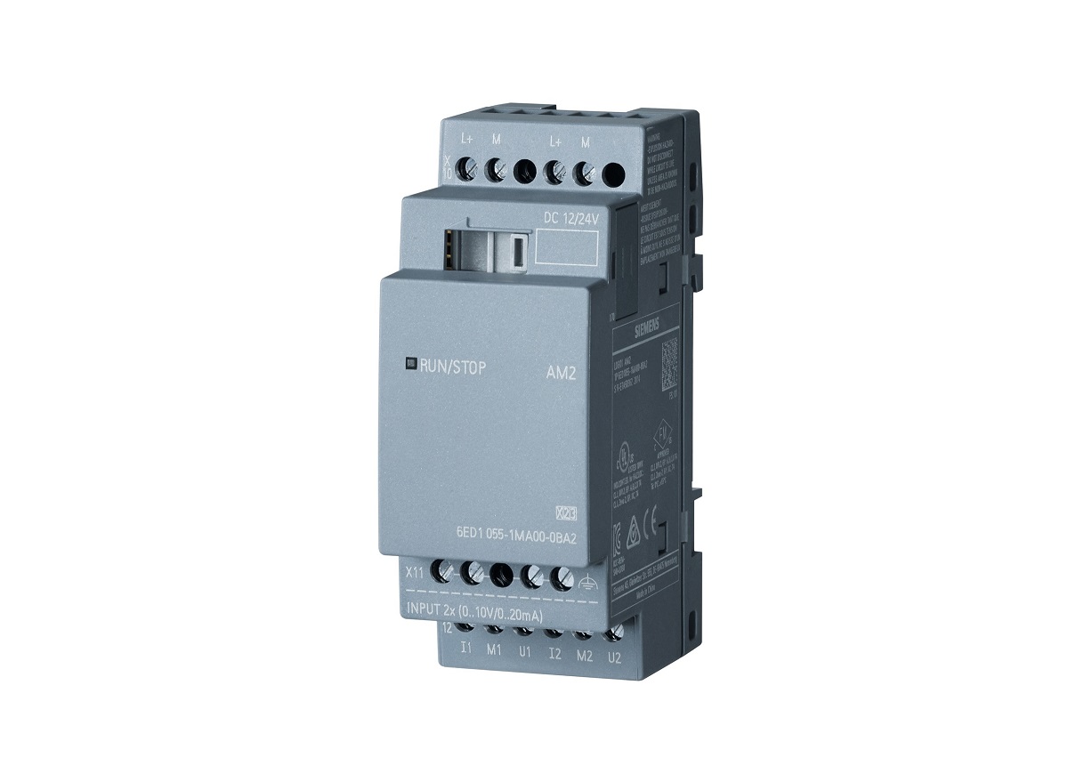 Siemens LOGO! Series I/O module for Use with LOGO! 8 LOGO! 8.2 12 24 V dc Supply 2-Input Analogue Input - 2